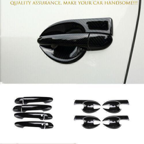 12P for Mazda CX-5 CX5 2017-24 Carton Fiber Outside Door Bowl Handle Cover Trim