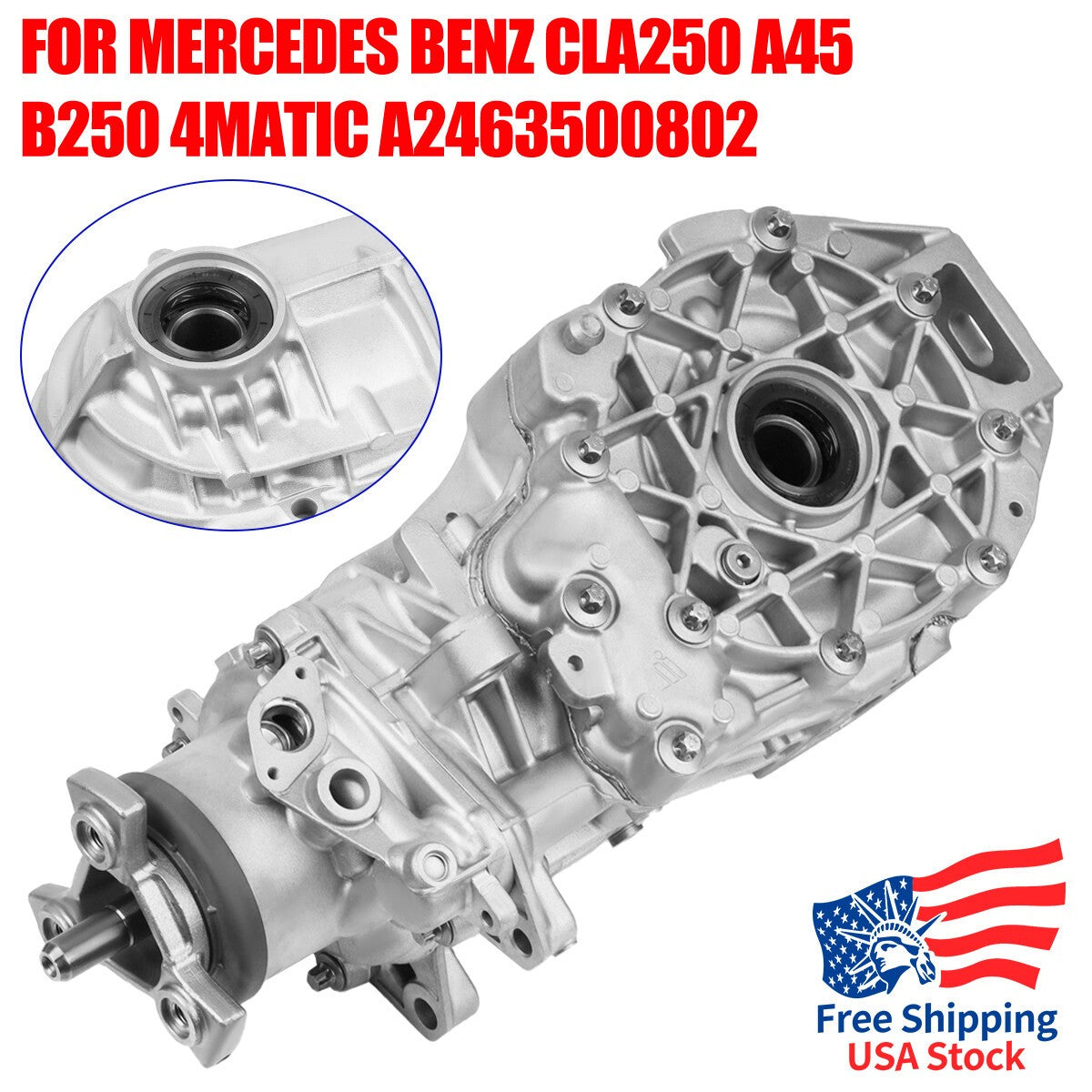 Rear Differential Assembly for Mercedes CLA45 AMG A220 B250 4Matic A2463500802 Q