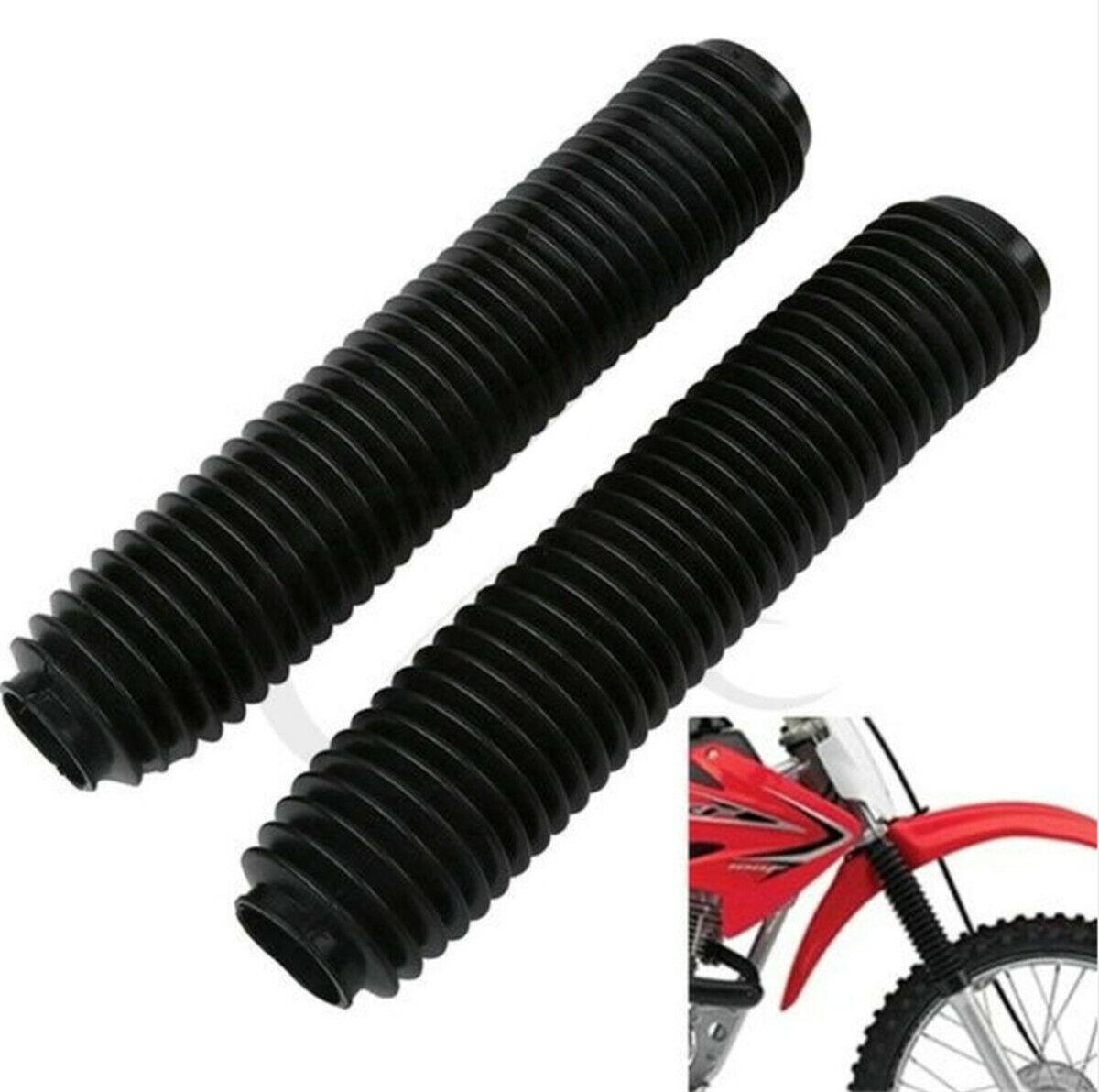 2-Pack Motorcycle Rubber Fork Shoe Covers Suspension Protection for Off-Road Bikes - n