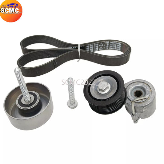 30T Belt Tensioner w/ Pulley Set for VW Touareg for Audi A4 A5 A6 for A8 Q5 06E903133AC