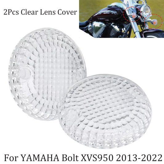 A pair of front turn signal lens covers for Yamaha XVS 950 BOLT 950 2013+- n