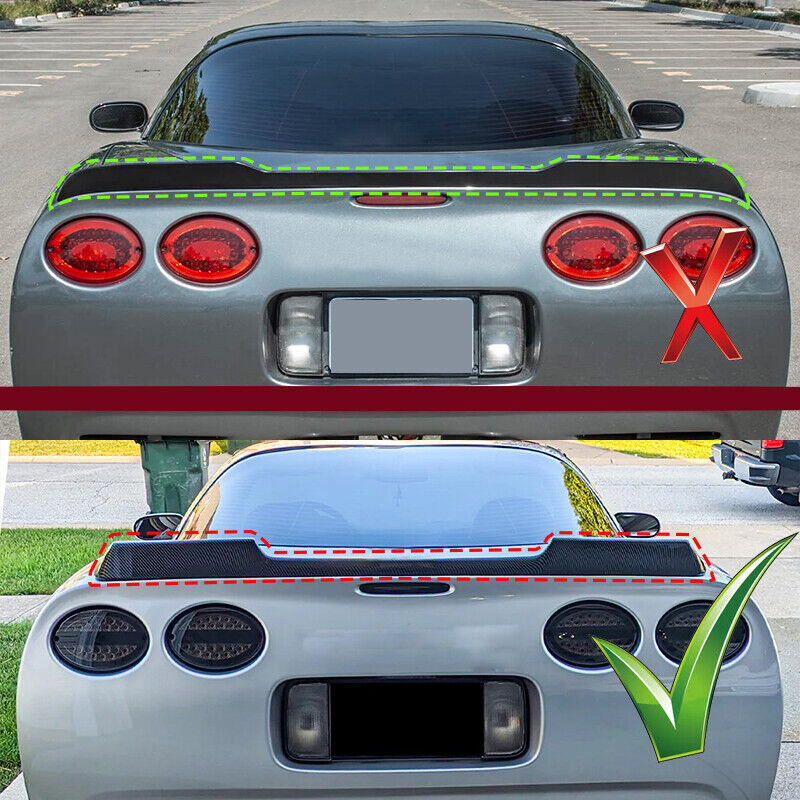 Rear Trunk Spoiler Wing For 1997-2004 for Corvette C5 ZR1 Extended Style Gloss Black n