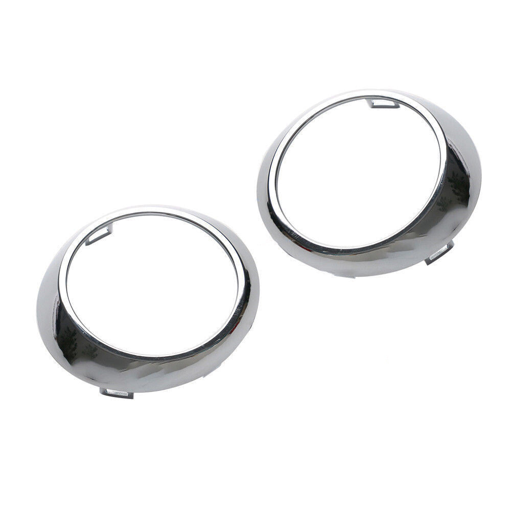 2pcs Bumper Fog Light Cover Ring Left + Right for Mercedes W251 R320 R350 Chrome Q
