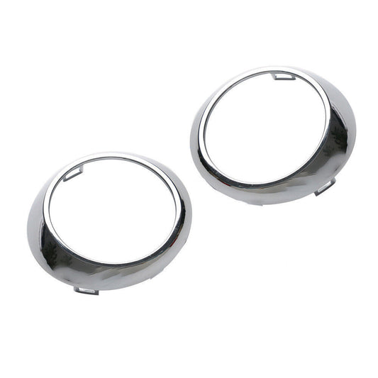 2pcs Bumper Fog Light Cover Ring Left + Right for Mercedes W251 R320 R350 Chrome Q