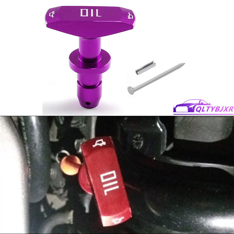 Aluminum Oil Dipstick Pull Handle for Ford 1999-2011 for Mustang GT V8 GT500 Purple