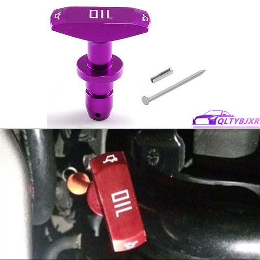 Aluminum Oil Dipstick Pull Handle for Ford 1999-2011 for Mustang GT V8 GT500 Purple