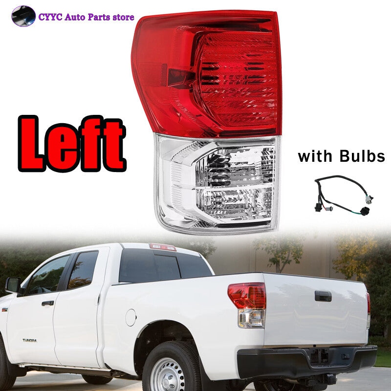 Left Tail Lights Brake Lamps w/Bulbs for Toyota Tundra 2010-2013