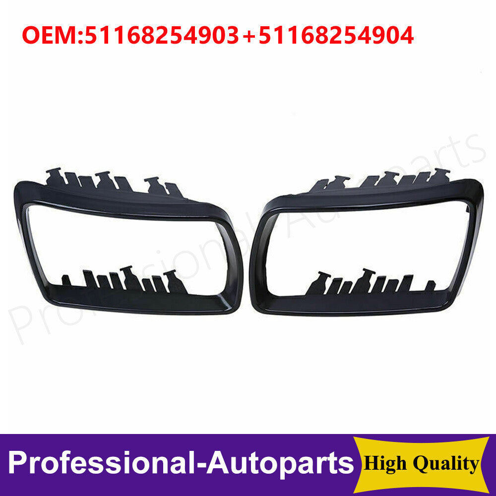 1Pair Left+Right Rearview Mirror Cover Bezel Cap Trim Ring for BMW X5 E53 R