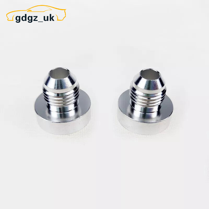 2pcs - 6AN Straight Male Aluminum Weld On Fitting Bung AN6