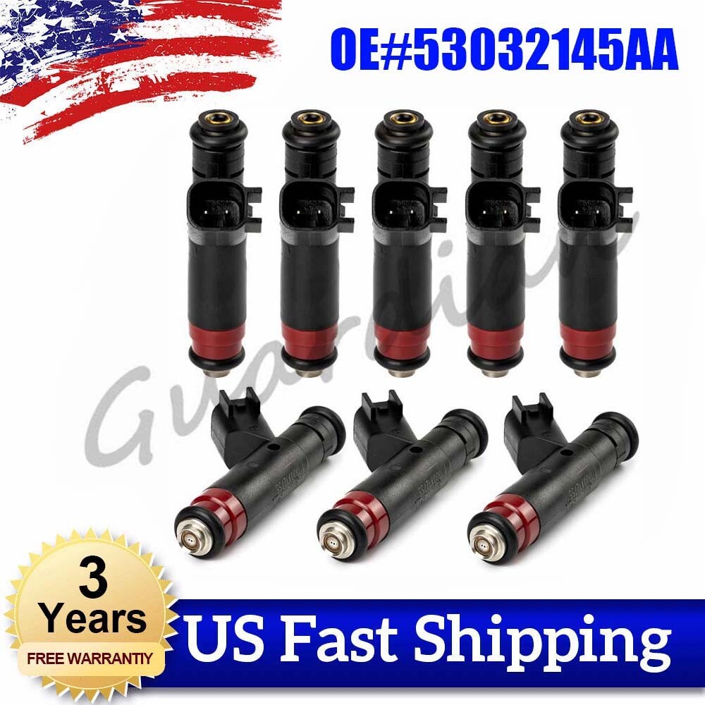 8-pack fuel injectors 53032145AA suitable for Jeep Grand Cherokee, for Dodge for Ram 1500, and Durango.