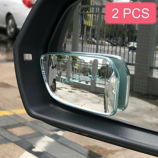 2x Blind Spot Mirror HD Convex Glass Door Side Rear View Mirror Fit For Vehicles n