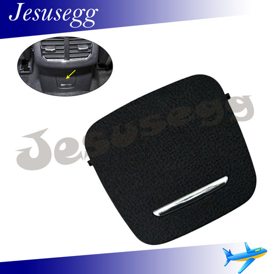 Rear USB Charging Panel Cover Cap Trim Black for Ford Mondeo Fusion 2013-2020