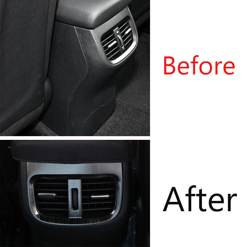 Rear Air Outlet Vent Frame Cover Trim for Kia K3 Forte 2019-2022 Black Titanium