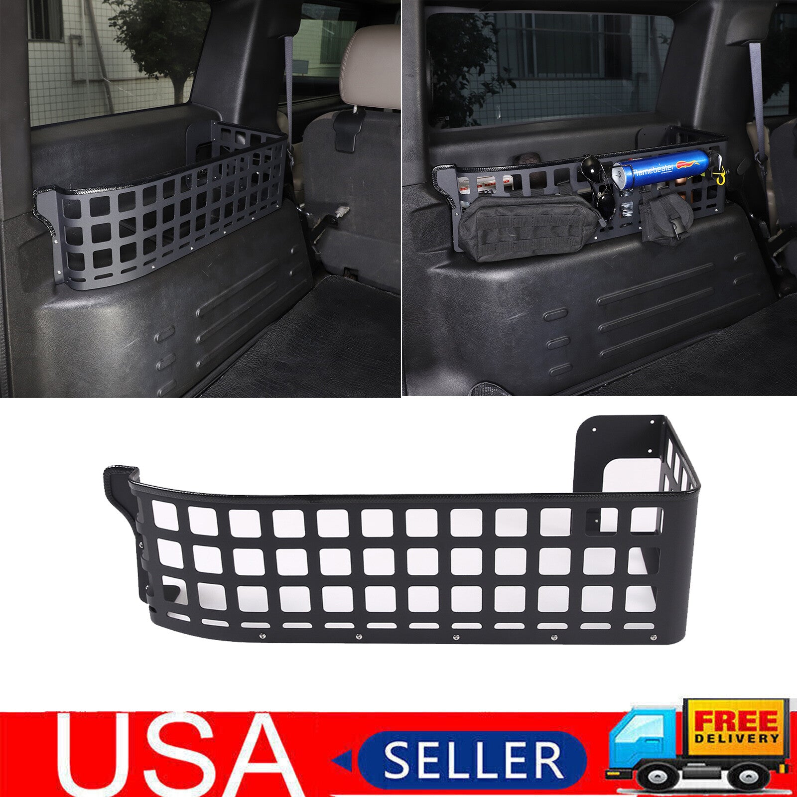 Rear cargo compartment storage tray on the left side of the trunk, suitable for Hummer H2 2003-2007 . Q