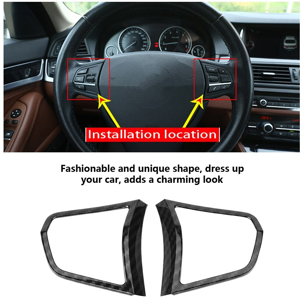 Hot Car Auto Interior Steering Wheel Button Cover Trim For 5 Series F10