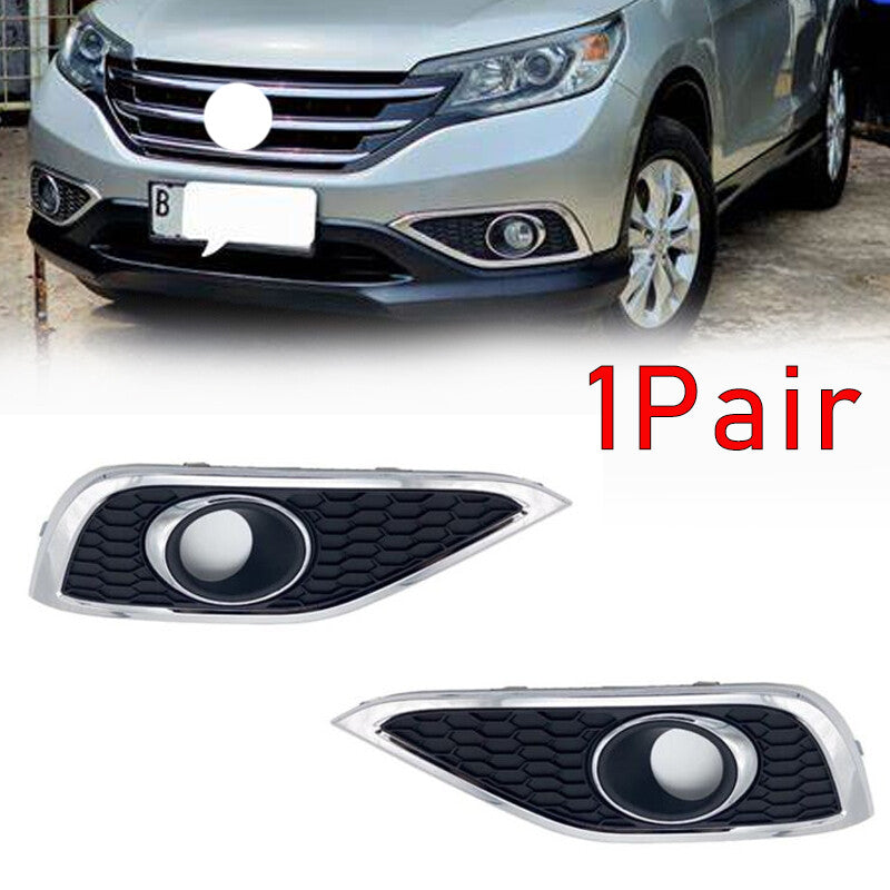 One pair of front fog light grille covers for Honda CRV 2012-2014 (pre-2013 replacement).