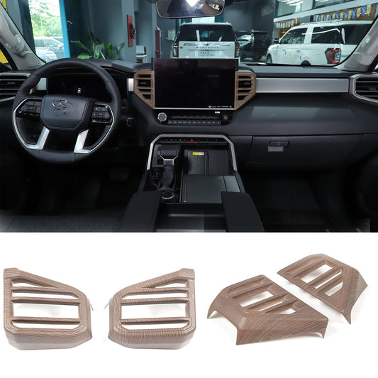 Pearwood dashboard ventilator cover trim kit for Tundra 2022 - 2024 (4 pieces) n