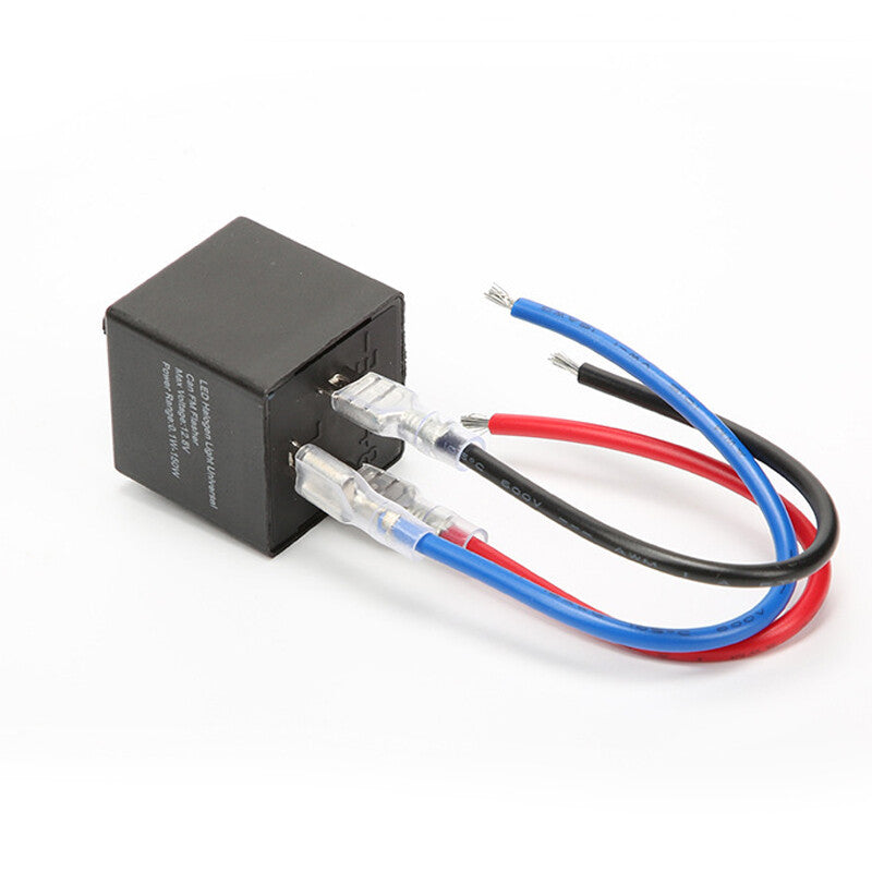 US Adjust Wired Motorcycle Auto Flasher Relay Turn Signals Indicator Flash 12V v