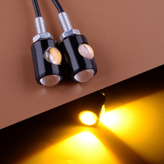 2pcs for Mini Bolt LED Motorcycle Turn Signal Indicator Flashing License Plate Light v