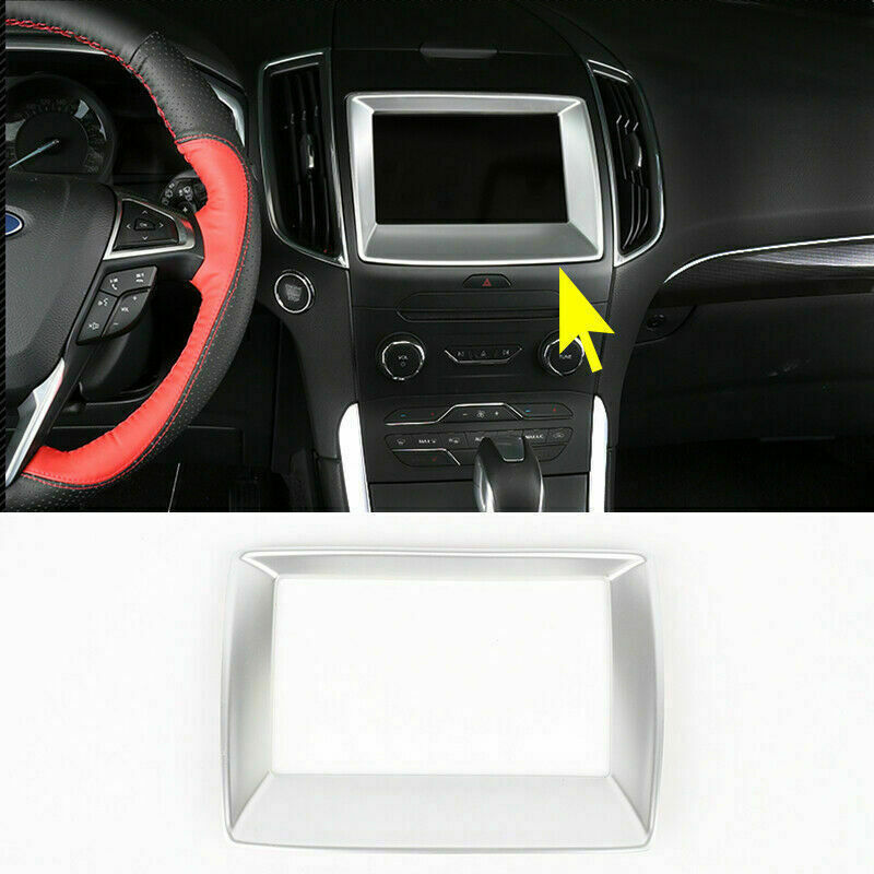 for ford  Edge 2015-2020 ABS Matte Dashboard Navigation Panel Frame Cover Trim