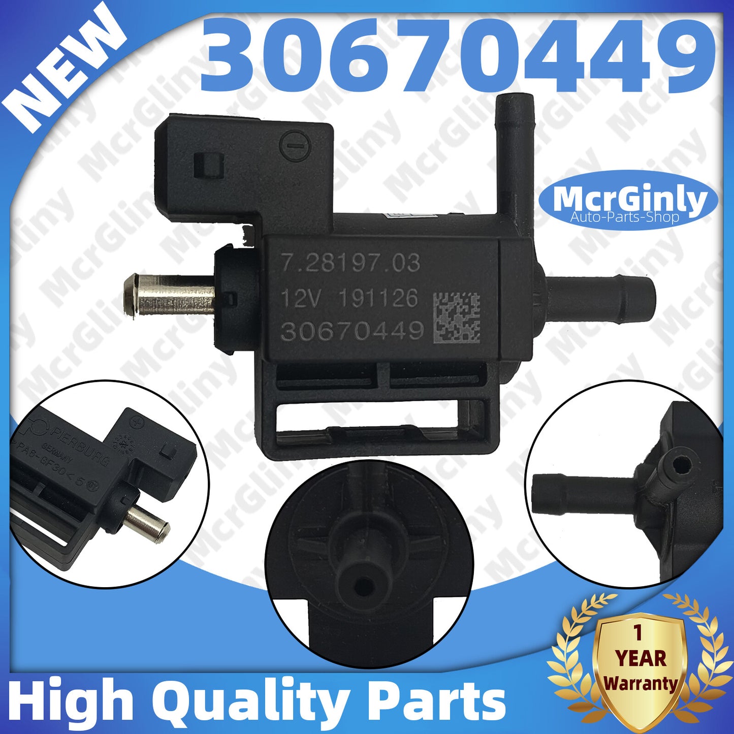 Turbo solenoid valve acceleration control for Volvo V70 V60 V50 S40 C70 S80 #30670449- n