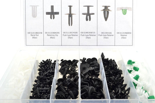 290Pcs Door Pannel Clips Mountings Headliner Retainer Fastener Screws for BMW