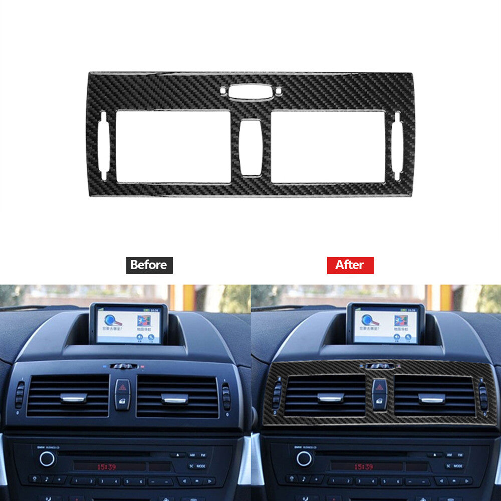 Carbon Fiber Center Console Vent Outlet Trim for BMW X3 2004-2010