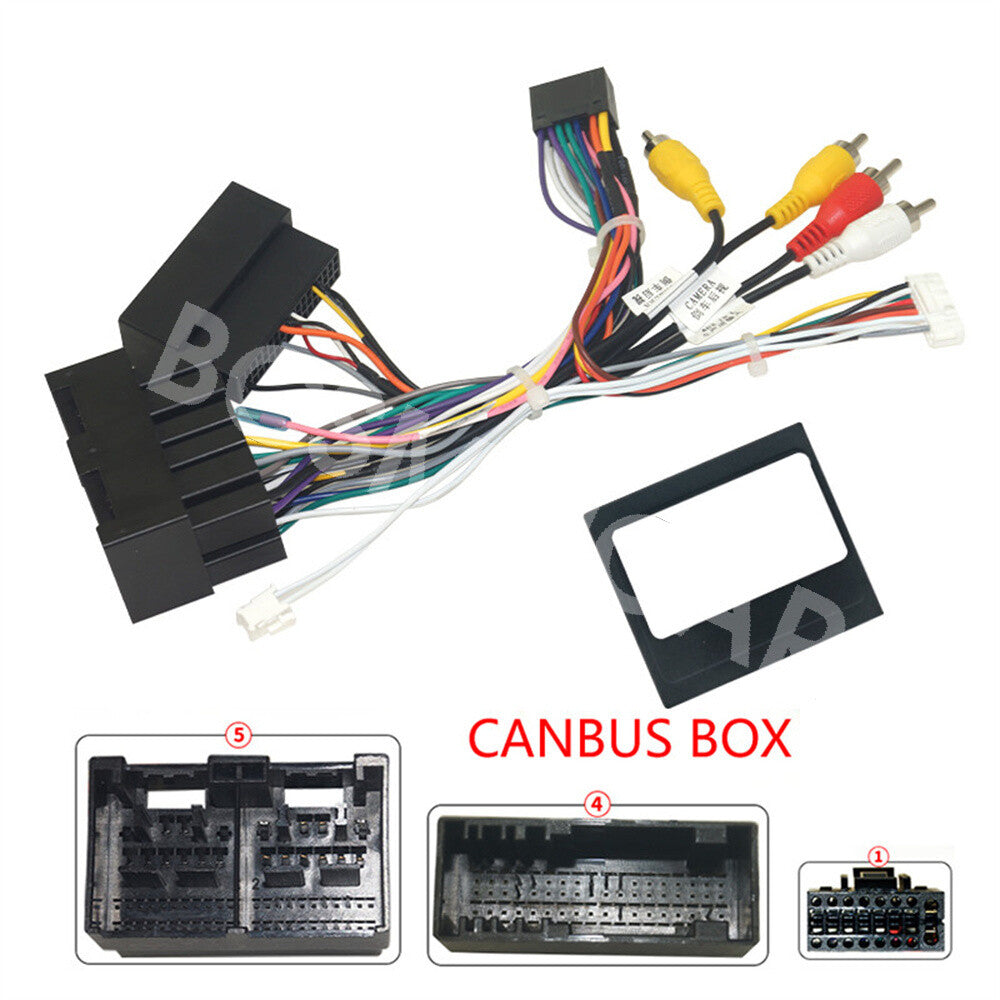Car Stereo Radio Wiring Harness With Canbus Box Fit for Ford Focus Escape 2020