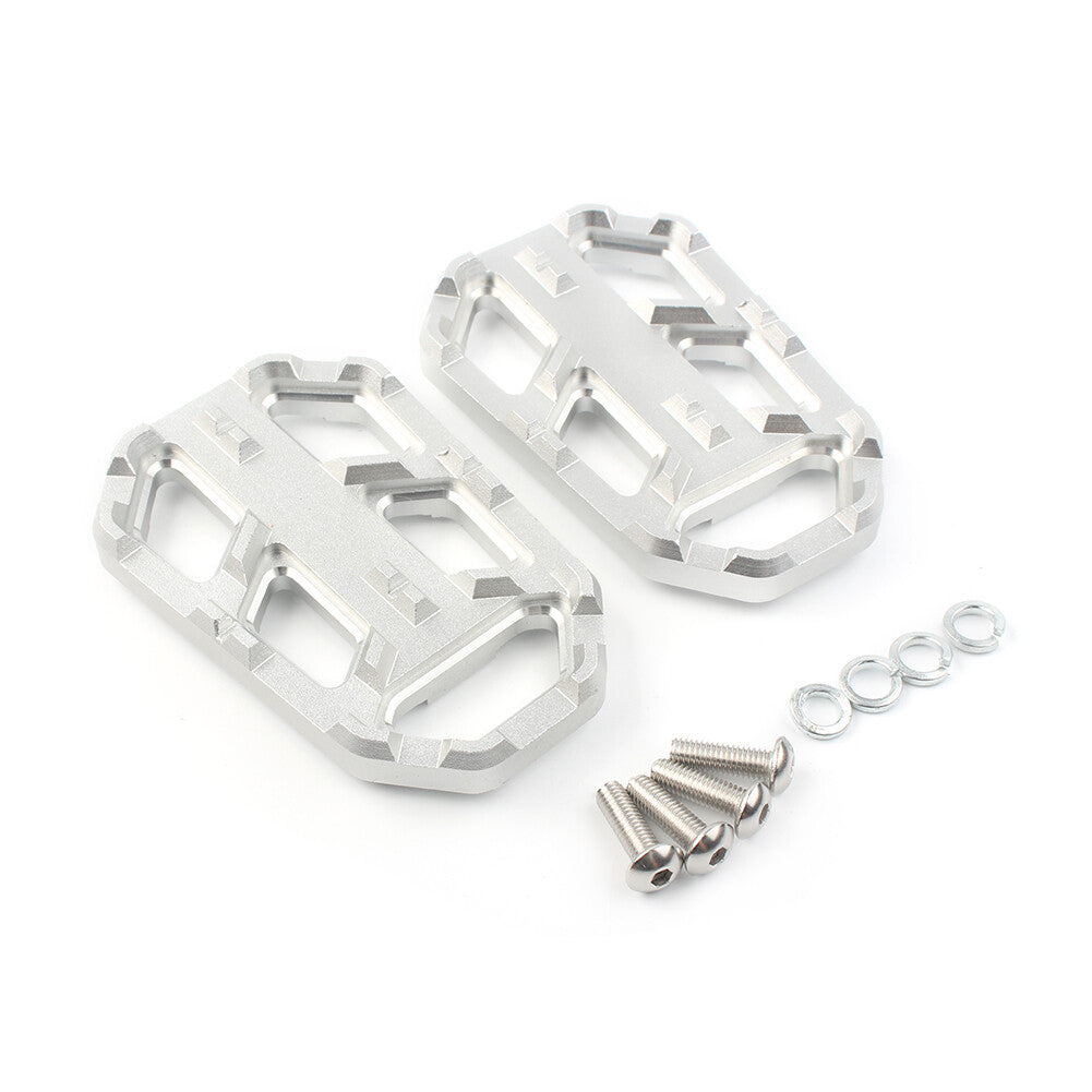 Foot Pegs Footrests Wide Brake Pedals Left  Right Silver Fit for HONDA CB500X 15-22