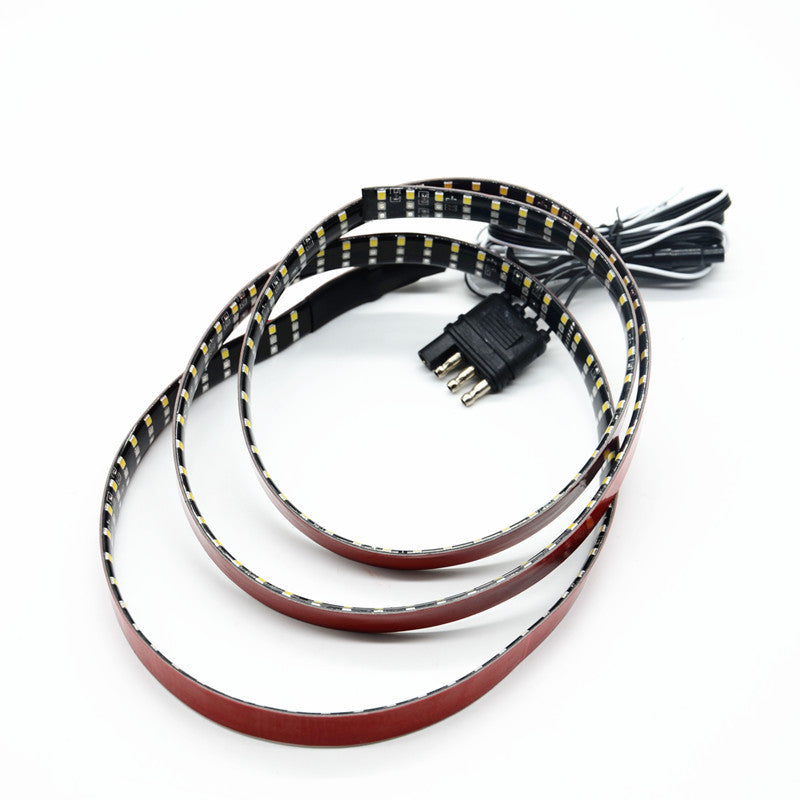 60 Inch 3-Row LED Truck Tailgate Light Bar Strip Reverse Stop Turn Signal Lamp