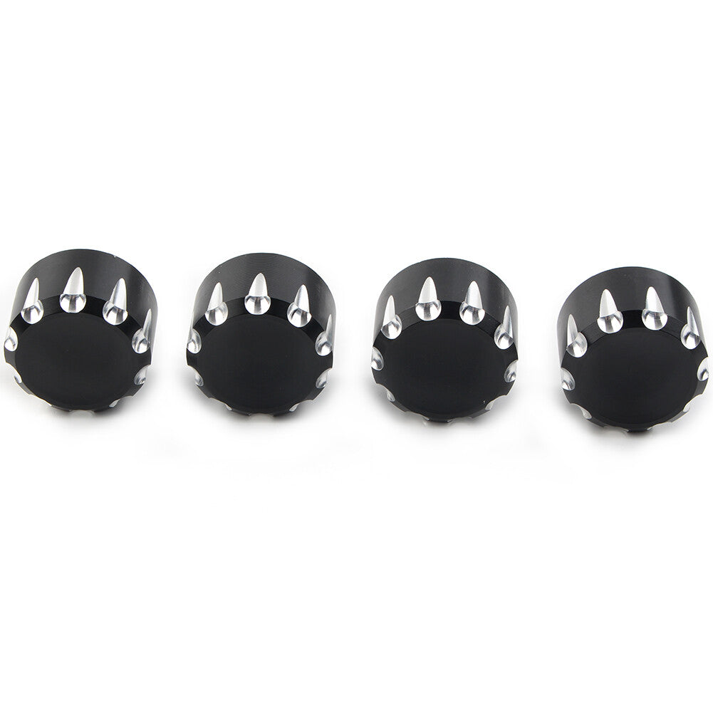 4x Black Motorcycle Engine Screw Topper Cover Head Bolt Caps Fit for Harley XL883 Q