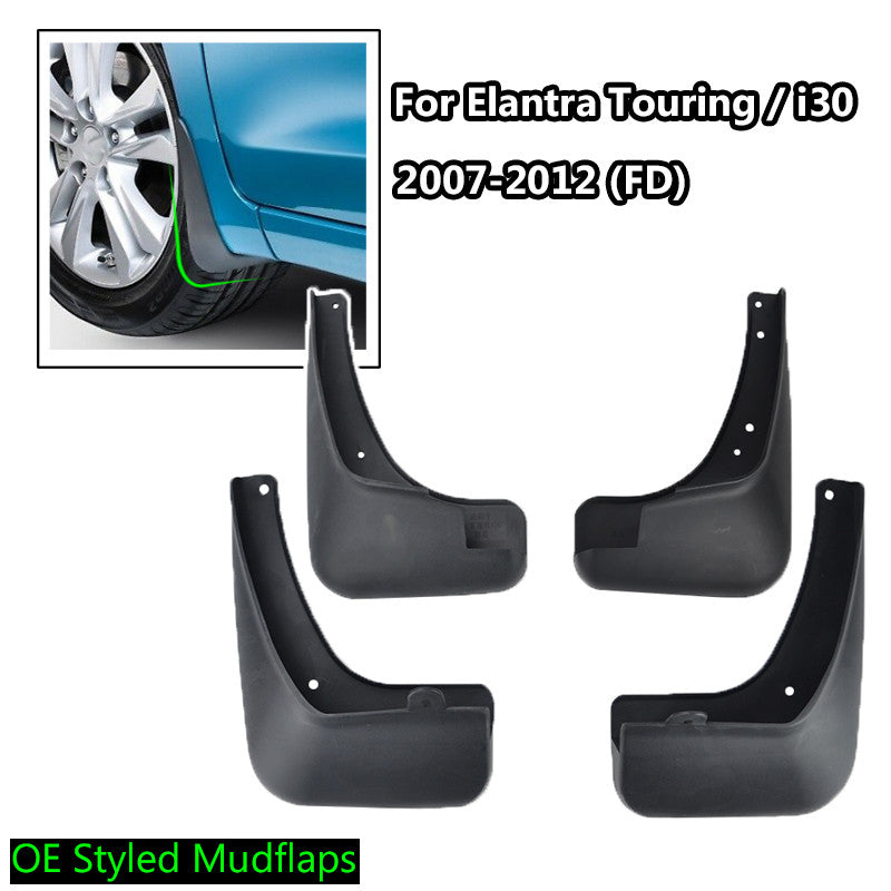 4pcs for Hyundai i30 i30cw 07-12 Mud Flaps Splash Guards Mudguards Mudflaps Q