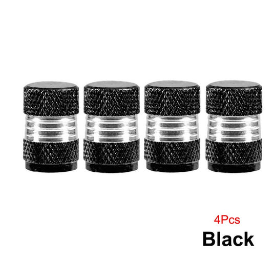 4-piece car tire valve cover rod air dust cover dustproof Neo chrome alloy bomb for Honda
