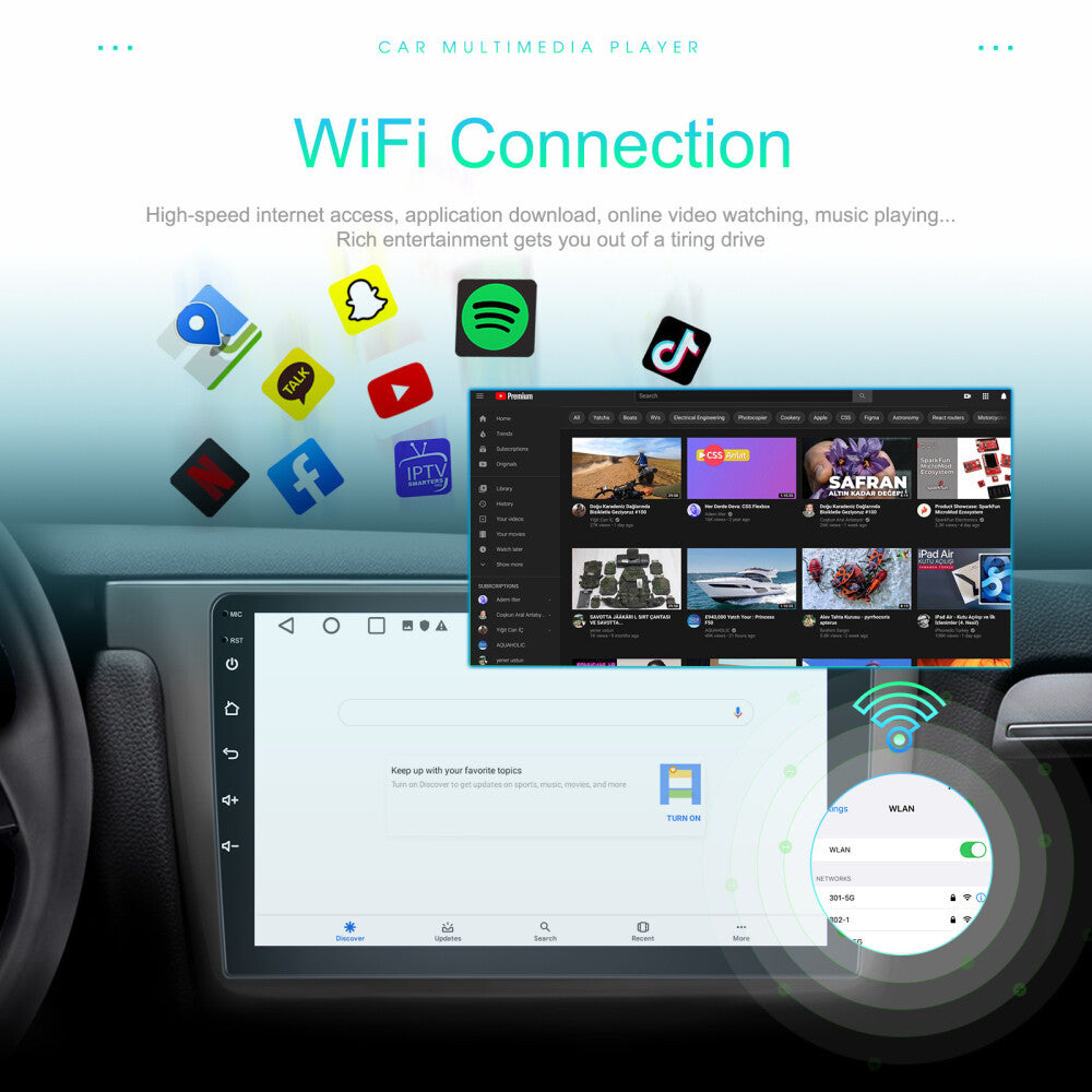 CarPlay compatible with for Dodge Charger SE/SXT 2011-14 car stereo radio, Android 13, RDS, GPS, 32GB.