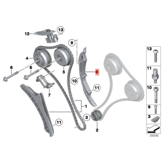 for BMW 550i 750i X5 X6 F02 F10 E70 10-22 Timer Rail Q
