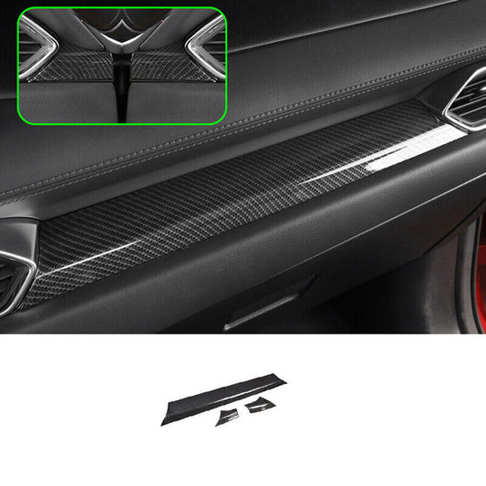 3P for Mazda CX-5 2017-24 Carbon Fiber Look Central Console Dashboard Strip Trim