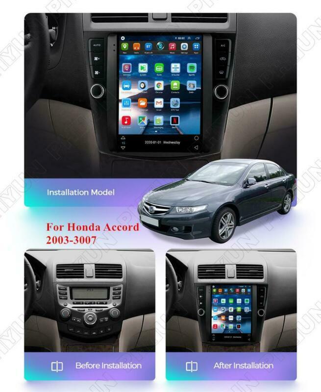 Compatible with 2003-07 for Honda Accord 9.7-inch Android car stereo radio, GPS navigation, WiFi, RDS. n