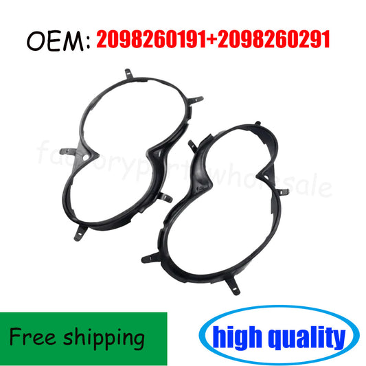1. Headlight spacer for L+R 2098260191 2098260291, suitable for Mercedes W209 CLK03-09- n