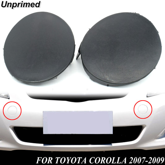 2x Front Bumper Car Tow Eye Hook Cover Cap for Toyota for Corolla Ascent 2007-2010 Q