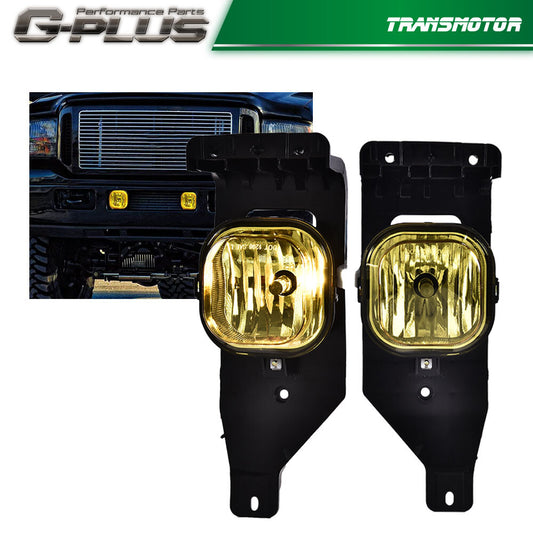 Fits 2005 - 2007 for F-350 F-450 F-550 Yellow Lens Touring Fog Lights - v