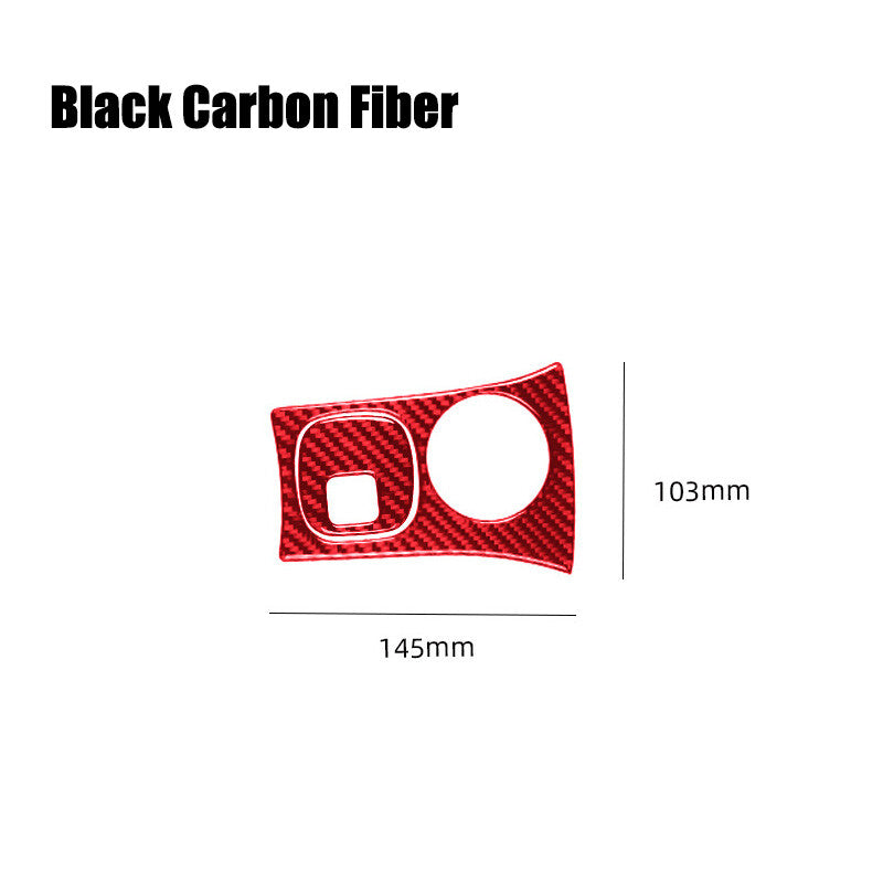 Red carbon fiber car ignition switch decorative sticker for Corvette C5 98-04- n