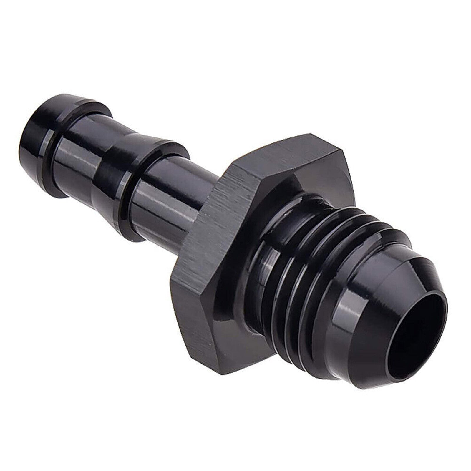 2PC AN6 6AN Male Straight To 3/8 Push Lock Barb Adapter Oil Fuel Hose Fittings