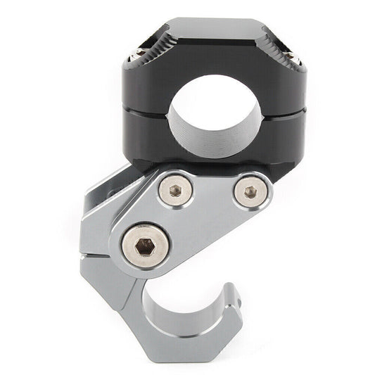 22mm Scooter Handlebar Hook Helmet Luggage Bag Carry Fit Universal for Suzuki Grey Q