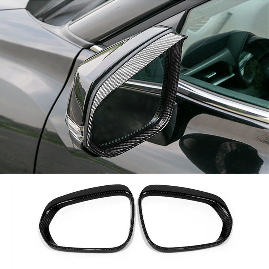 Fit for Camry 2018-2025 Carbon Fiber Mirror Rain Eyebrow 2pcs v