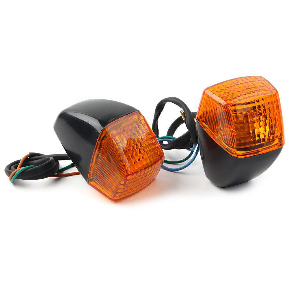 Pair Turn Signal Light Amber Lense for HONDA CBR250RR MC22 CBR400RR NC29 Q