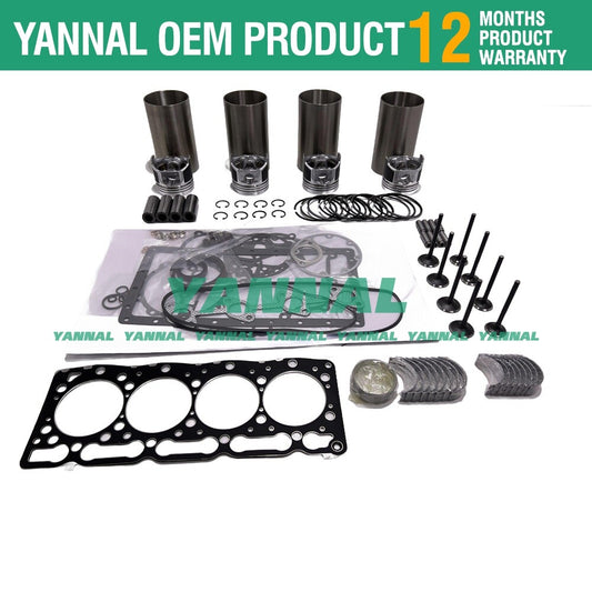 V1505 Overhaul and Reconstruction Kit for V1505 Engines: Full Gasket Kit and Piston Rings -