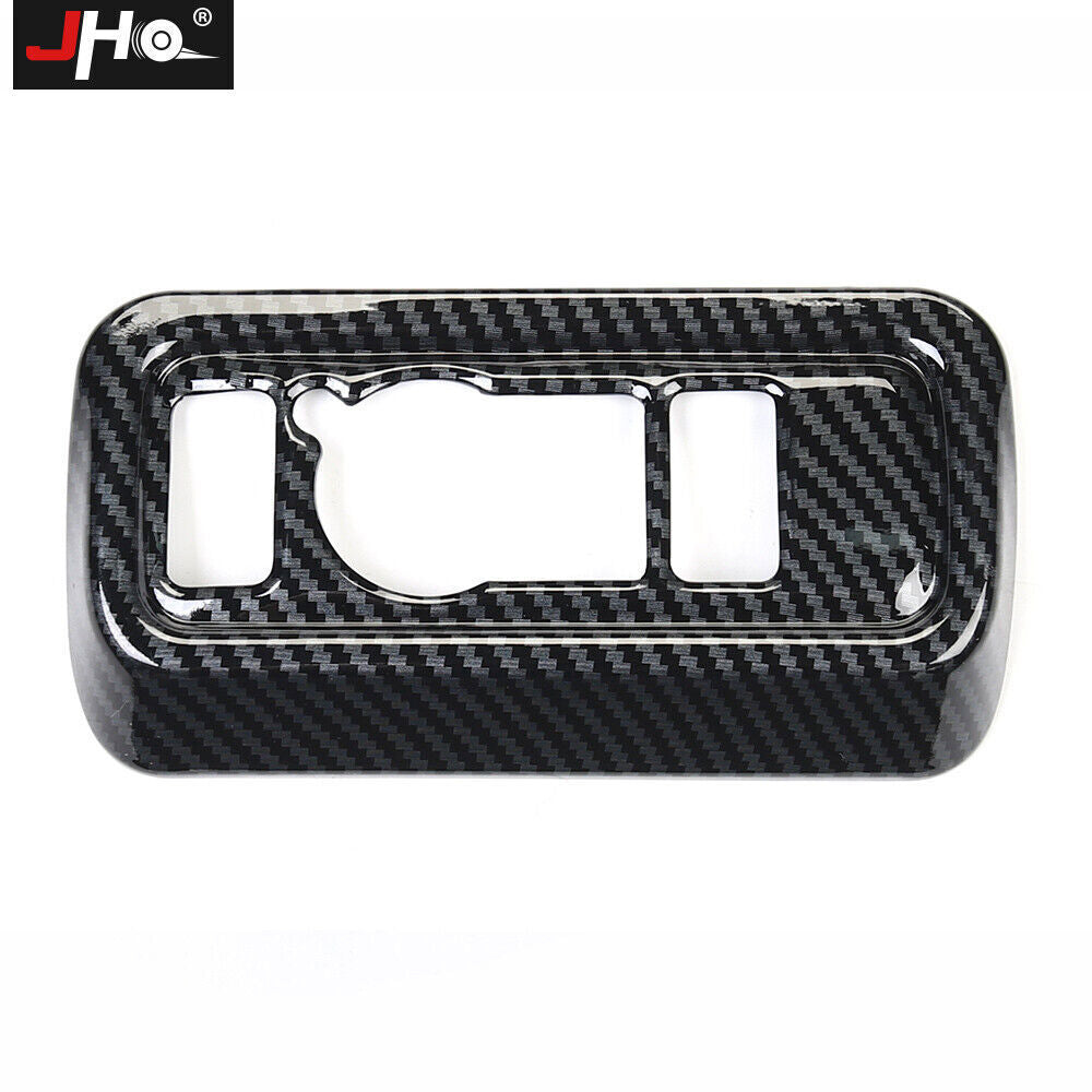 for Ford Explorer 2020-2022 Carbon Fiber Interior Head Light Switch Cover Trim