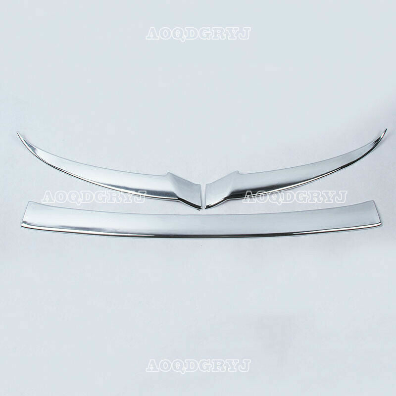 for Toyota Prado 2010-13 Chrome ABS Front bumper Headlight Lower Eyebrow Trim 3x