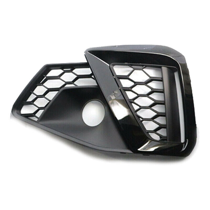 Gloss Black Front Fog Lamp Light Cover Grille For 2020-2022 for Audi A4 S4 S-Line
