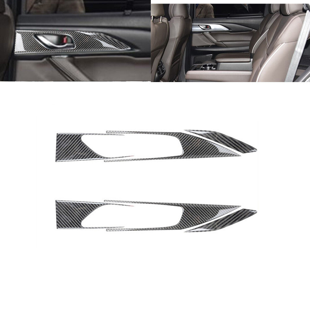 Red Carbon Fiber Center Console Cup Holder Cover Trim for Honda CRV CR-V 2015-16 v